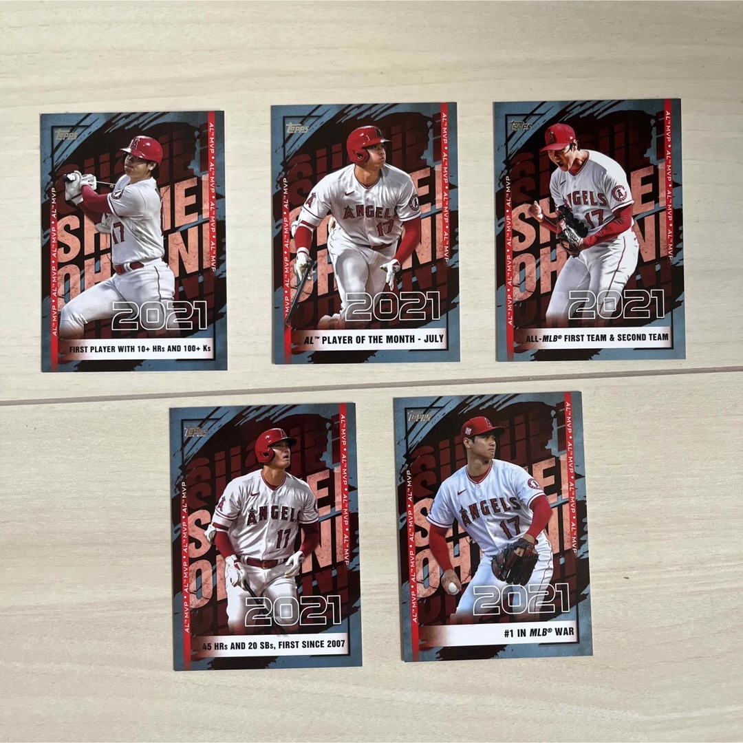 MLB(メジャーリーグベースボール)のtopps 2022  japan edition 大谷翔平　MVPカード値下げ エンタメ/ホビーのタレントグッズ(スポーツ選手)の商品写真