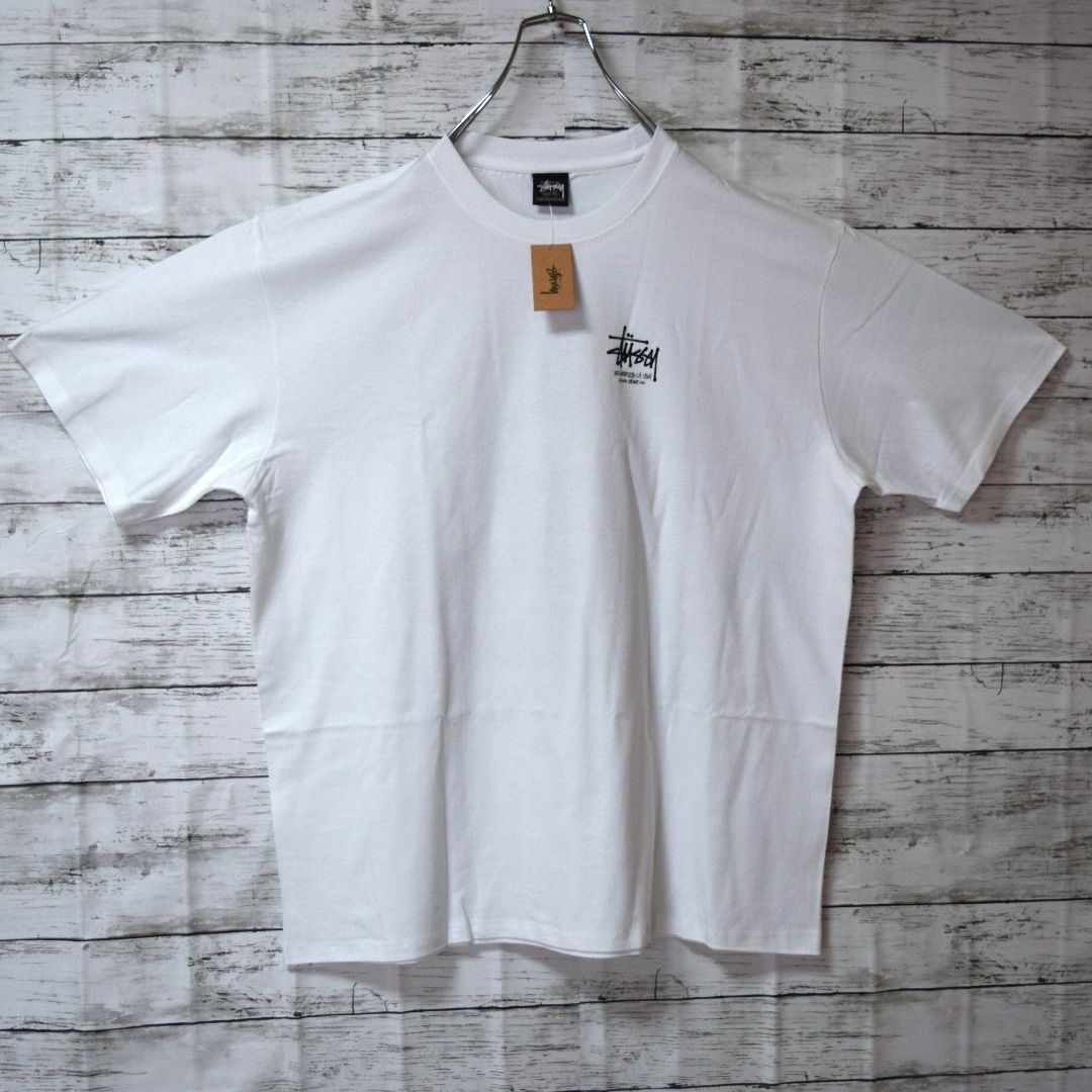 【ステューシー】即完モデル　正規・新品タグ　ドラゴン　ホワイト　L　Tシャツ