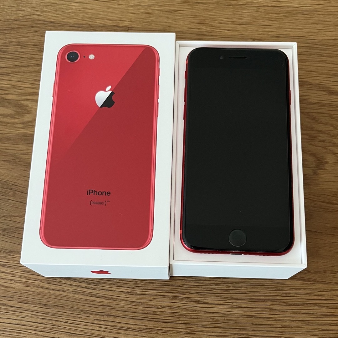 iPhone8 64GB レッド SIMロック解除済みiPhone