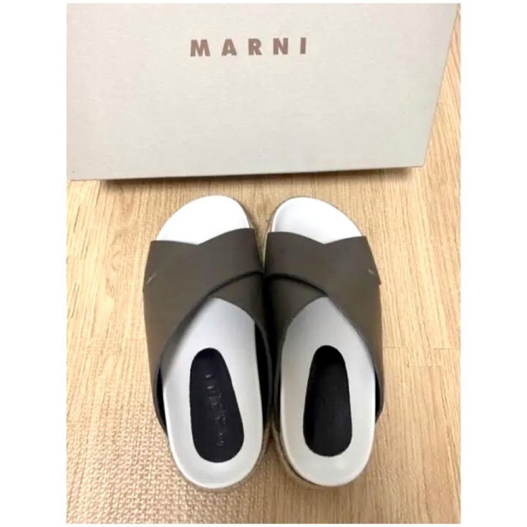 美品 Marni フラットサンダル　36