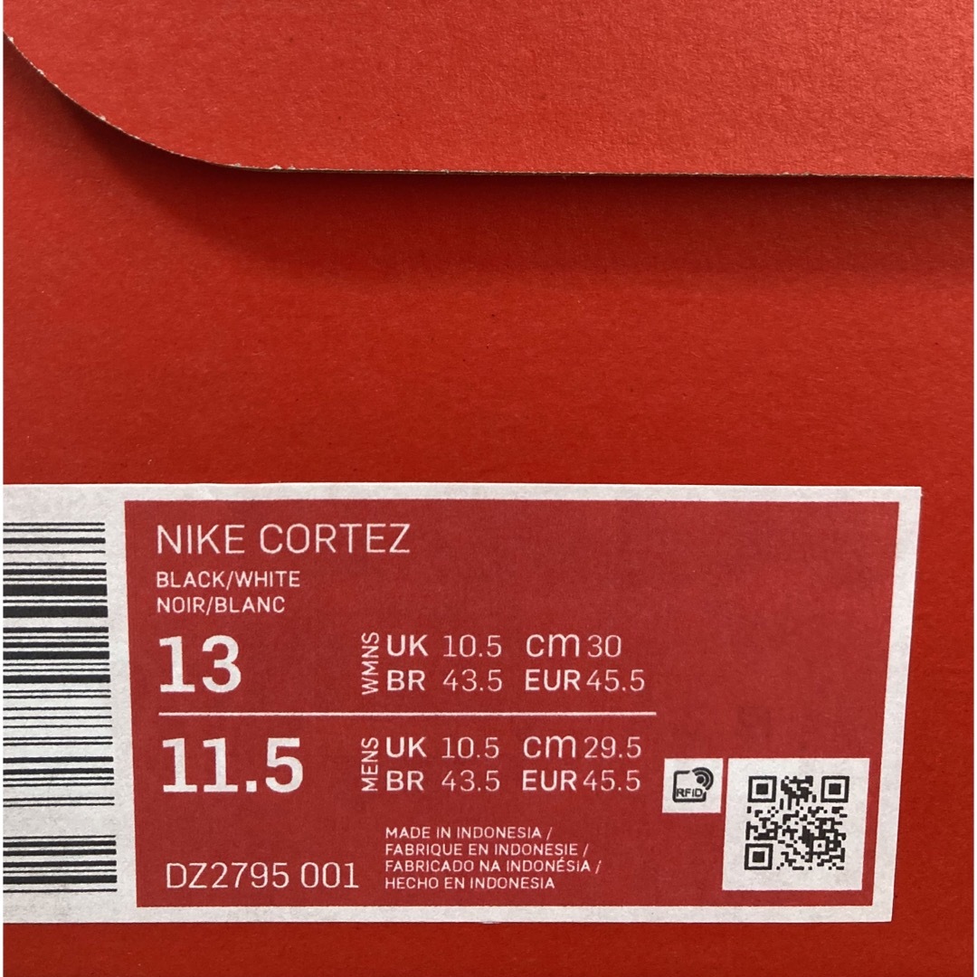 NIKE(ナイキ)のMENS29.5cm NIKE CORTEZ BLACK/WHITE メンズの靴/シューズ(スニーカー)の商品写真