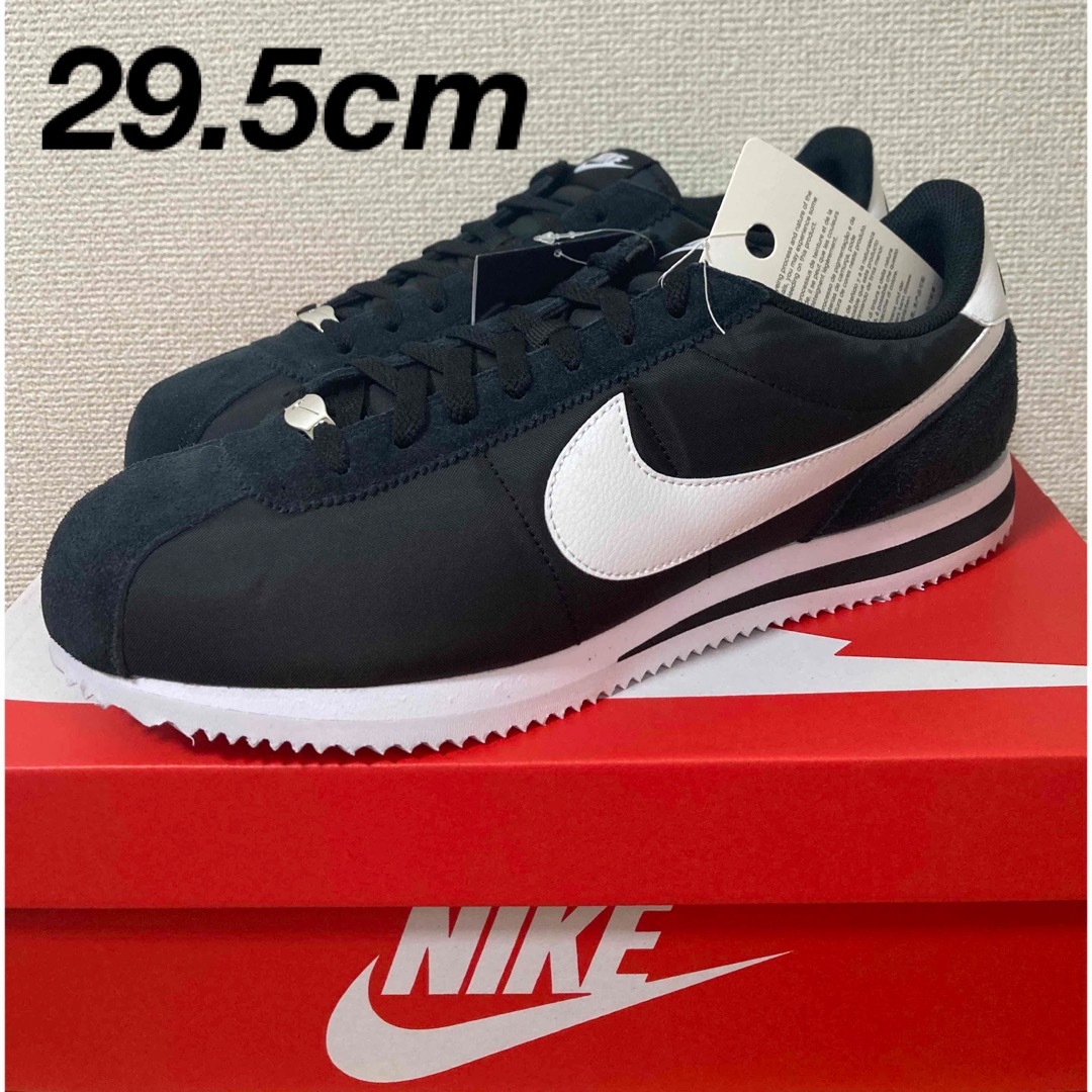 MENS29.5cm NIKE CORTEZ BLACK/WHITE