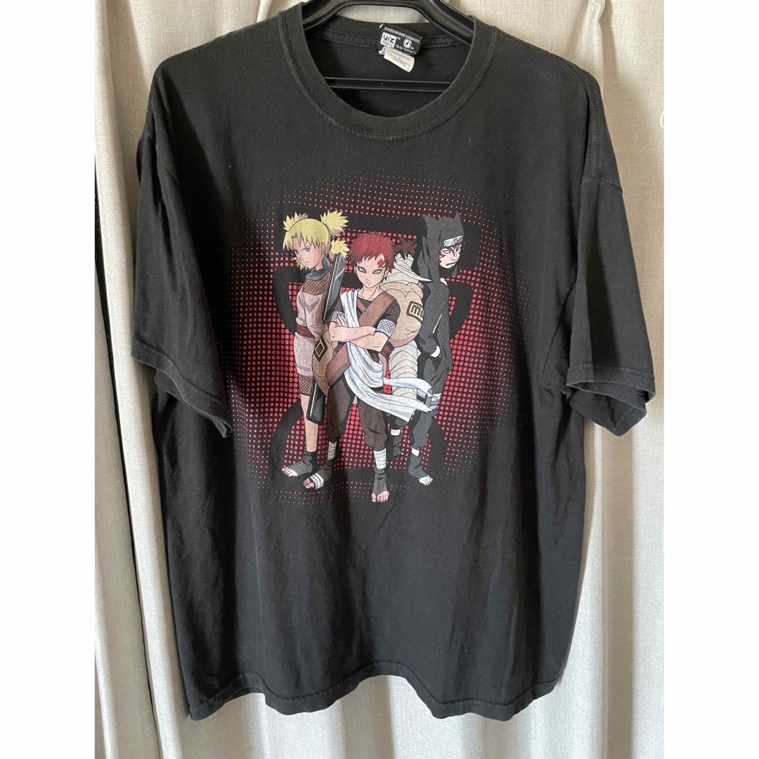 00s naruto ナルト 我愛羅 tシャツ 砂隠れ vintage L - Tシャツ