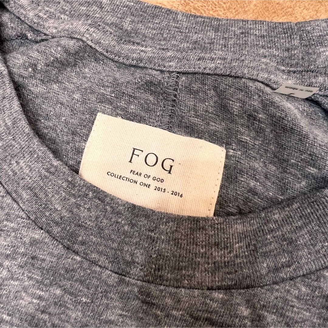 未使用　FOG fear of god ロンT グレー サイズL