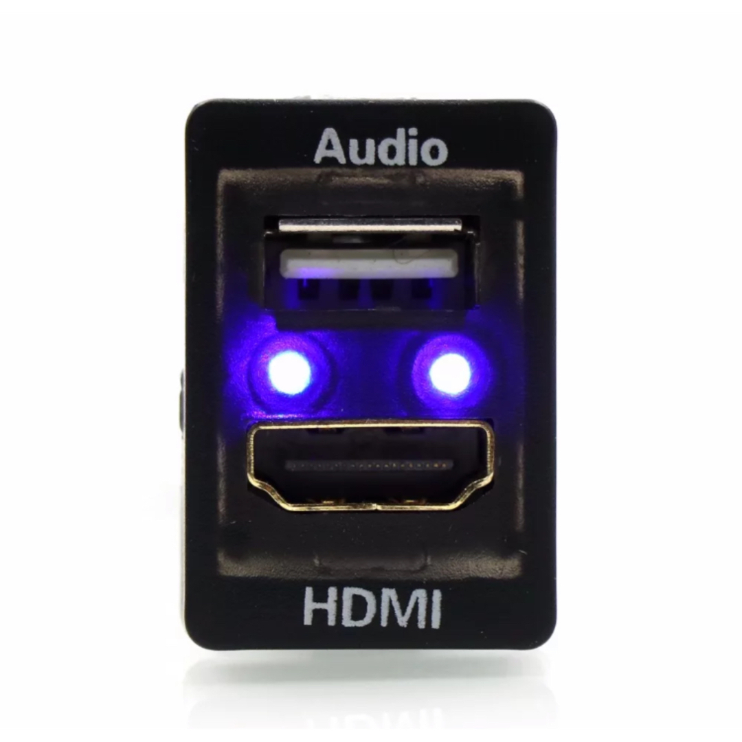 トヨタ　ダイハツ　3点セット　Aタイプ　HDMI　USB　オーディオ　入力ポート 自動車/バイクの自動車(カーナビ/カーテレビ)の商品写真