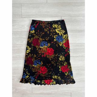 ベッツィジョンソン(BETSEY JOHNSON)のアメリカ購入ベッツィジョンソンMヴィンテージL 古着バラbetseyゴシック(ひざ丈ワンピース)