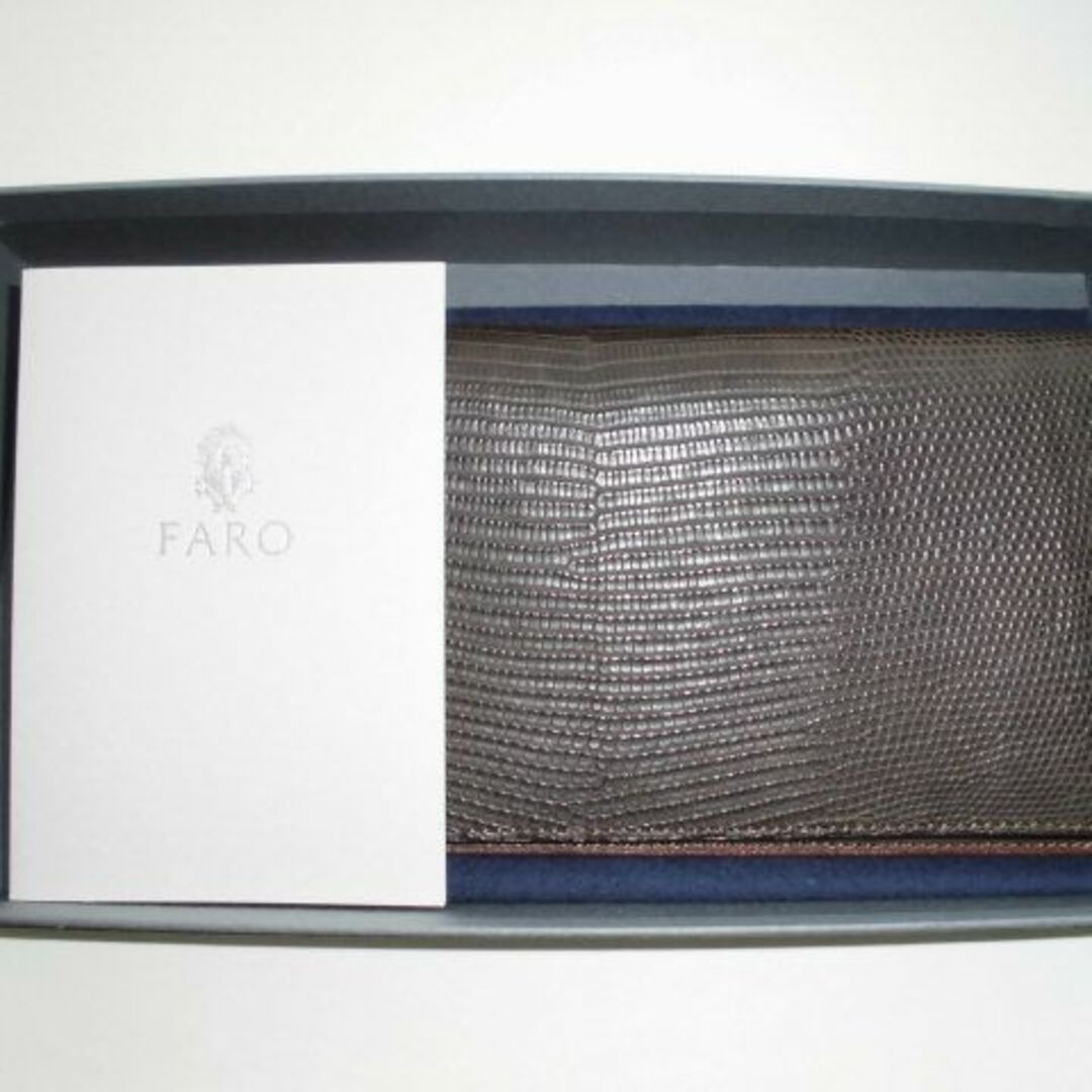 特注品！14.8万新品未使用！FARO　最高級リザード使用　極薄仕立て財布　万双