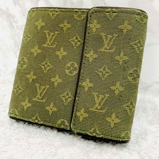 ルイヴィトン(LOUIS VUITTON)のルイヴィトン　二つ折り財布　モノグラム　キャンバス　レザー(折り財布)