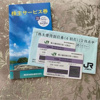 ジェイアール(JR)の★送料無料★匿名配送★ JR東日本 株主優待割引券 2枚 サービス券(その他)