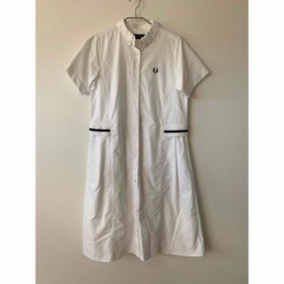 フレッドペリー(FRED PERRY)のフレッドペリー　ワンピース　白　ブランド(ひざ丈ワンピース)