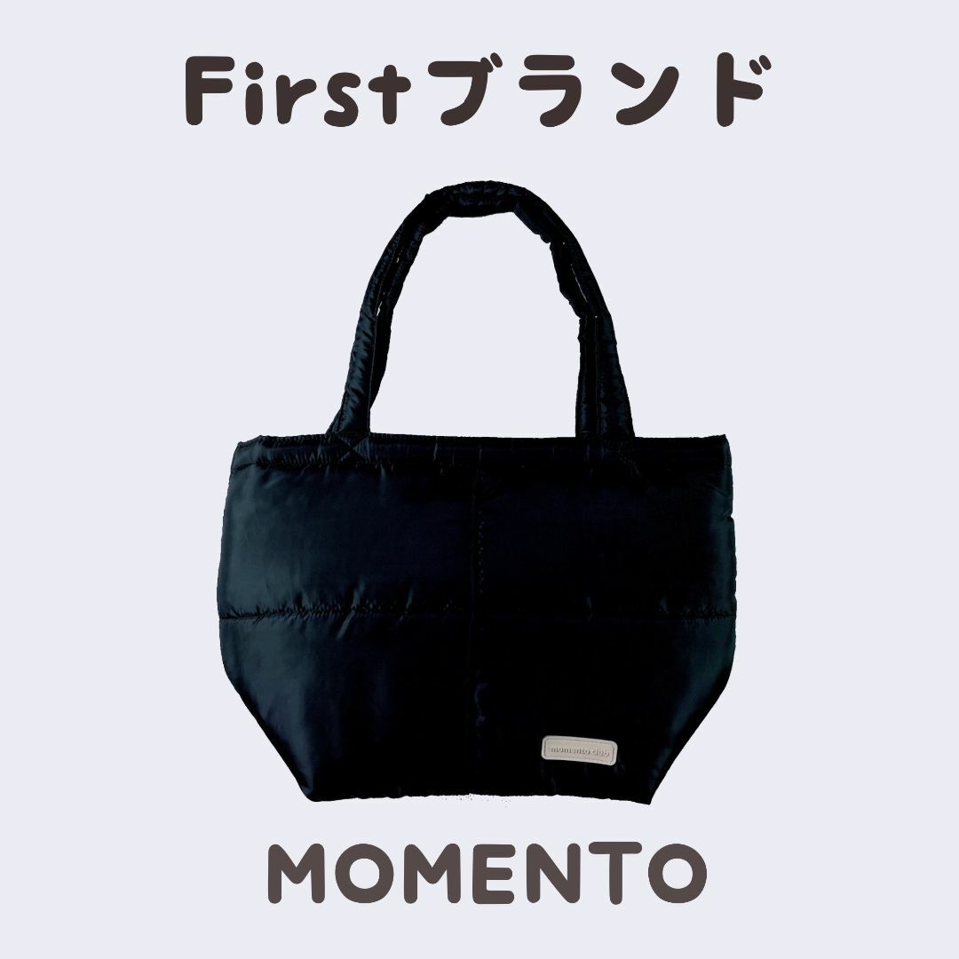 エコバッグ付【新品未使用品】☆MOMENTOトートバッグ（黒）☆First