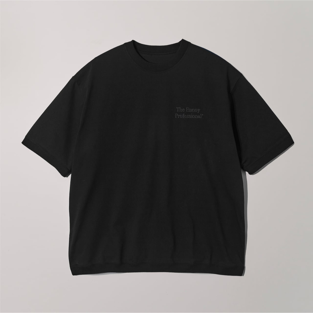 ennoy Short sleeve hem rib tee (BLACK)XL ennoy Short sleeve hem rib tee (BLACK)XL