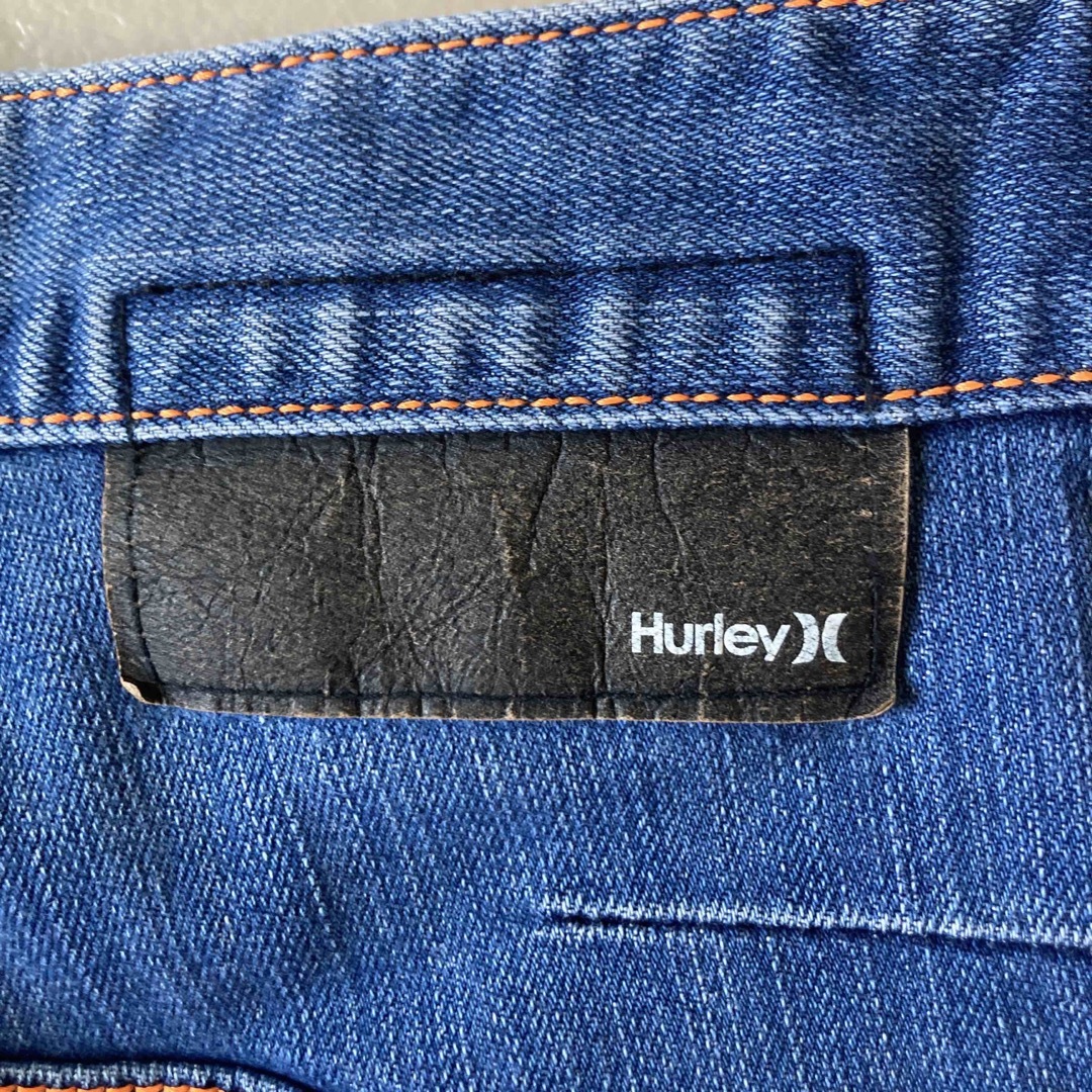 HURLEY サーフブランド　デニムジーンズ　32 ストレッチストレート 反射材