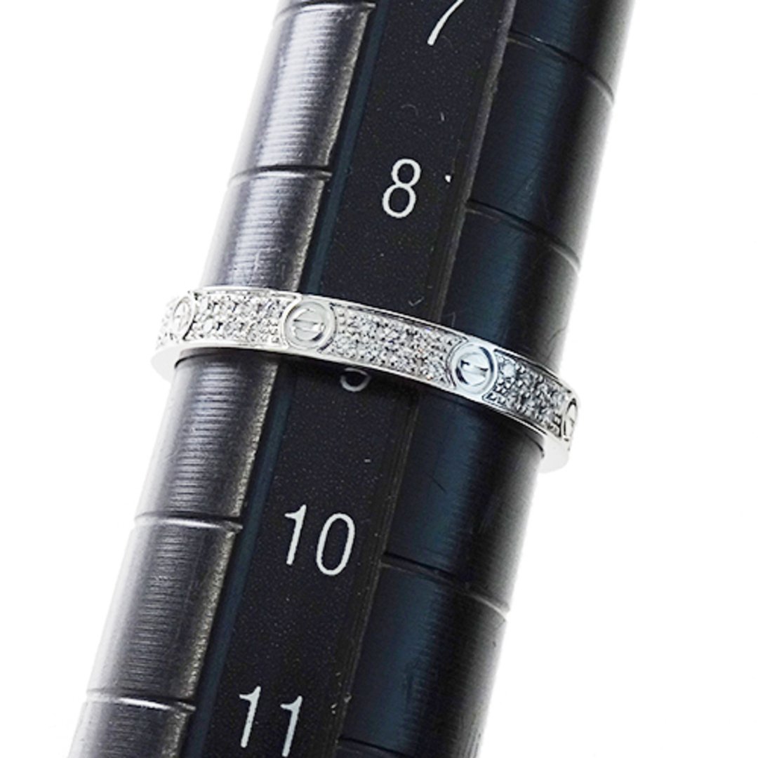 カルティエ Cartier リング レディース ブランド 指輪 750WG フルダイヤモンド ラブ LOVE ホワイトゴールド サイズ49 約9号 ジュエリー