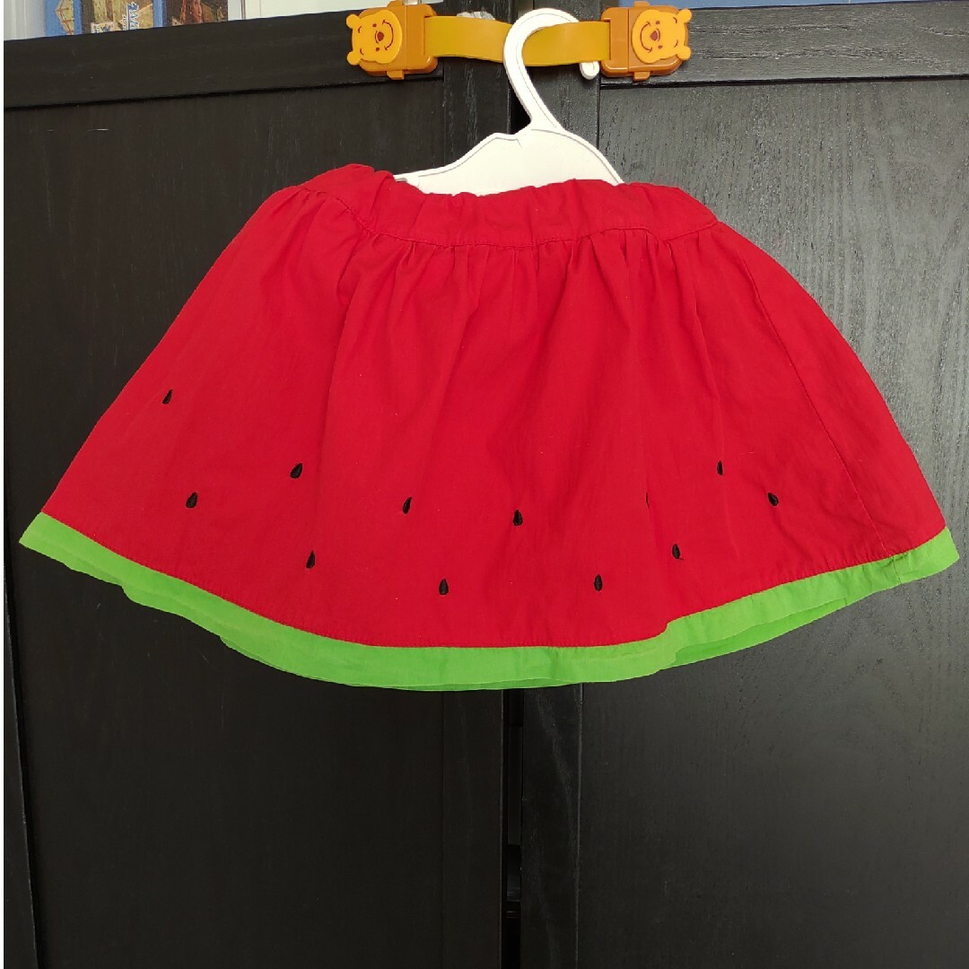 スイカのスカートブルマ キッズ/ベビー/マタニティのベビー服(~85cm)(スカート)の商品写真