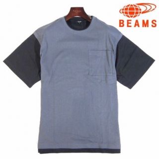 ビームス(BEAMS)の【BEAMS/ビームス】フェイクレイヤード 半袖Tシャツ ・ブルーグレー系・M(Tシャツ/カットソー(半袖/袖なし))