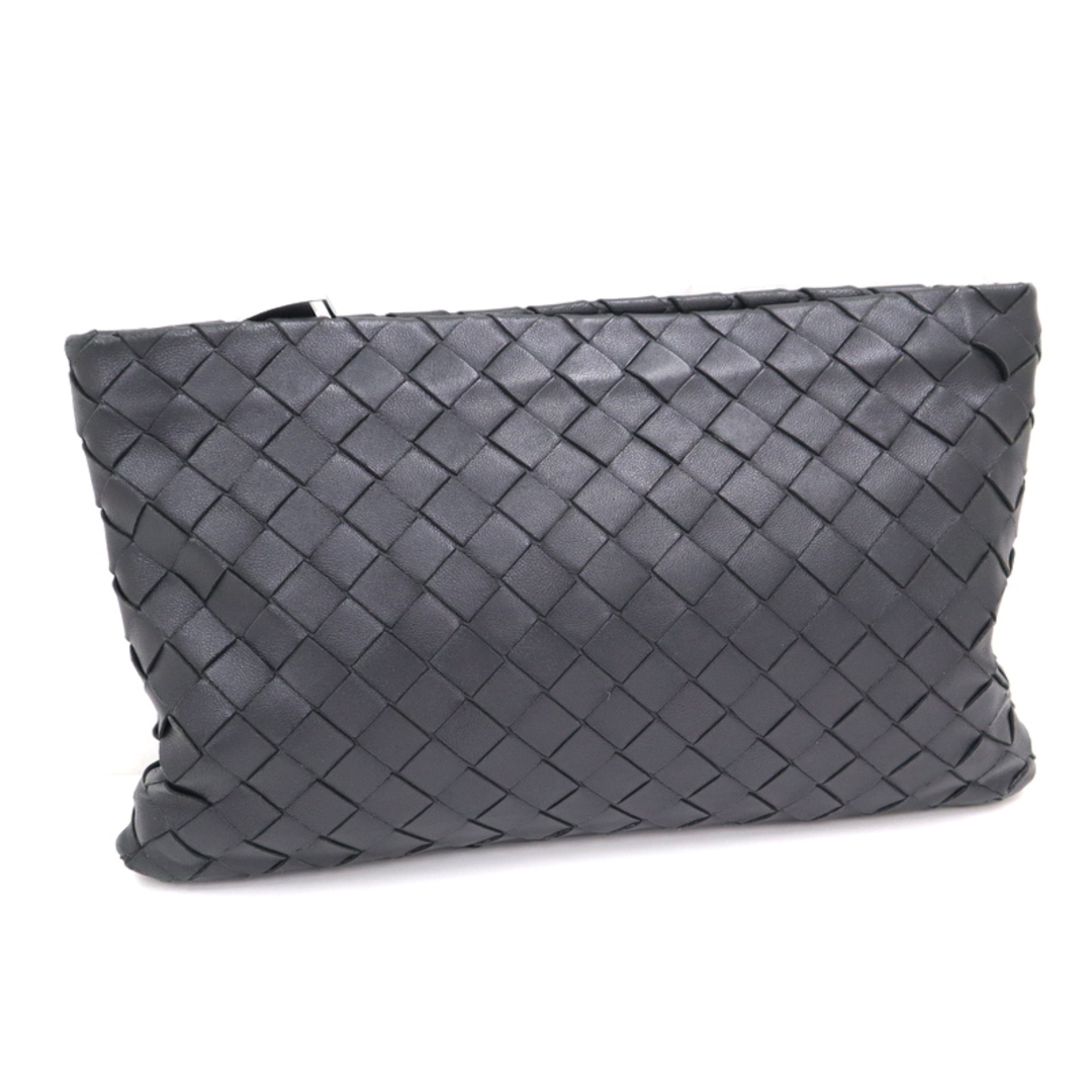 Bottega Veneta(ボッテガヴェネタ)の【BOTTEGA VENETA】ボッテガ ヴェネタ クラッチバッグ イントレチャート レザー ブラック 608232/md12196ik メンズのバッグ(セカンドバッグ/クラッチバッグ)の商品写真