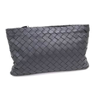 ボッテガヴェネタ(Bottega Veneta)の【BOTTEGA VENETA】ボッテガ ヴェネタ クラッチバッグ イントレチャート レザー ブラック 608232/md12196ik(セカンドバッグ/クラッチバッグ)