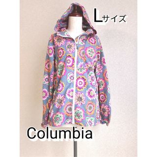 美品 Columbia コロンビア 総柄 花柄 フローラル マウンテンパーカー