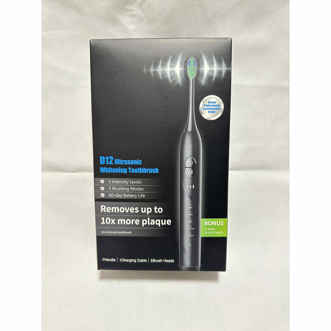 【新品未使用】D12 Utrasonic WhiteningToothbrush