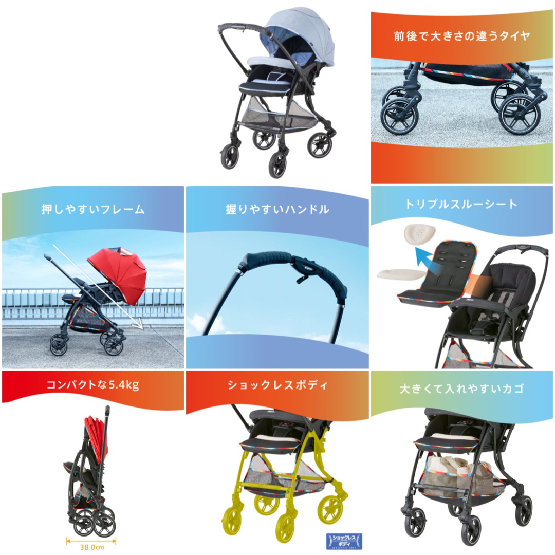 ベビーカー A型ベビーカー ピジョン ランフィ RA9 krzysztofbialy.com