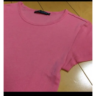 ポロラルフローレン(POLO RALPH LAUREN)のラルフローレンピンクコットンカットソー(Tシャツ(半袖/袖なし))