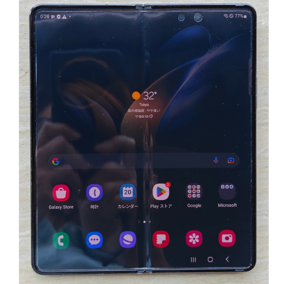 SAMSUNG(サムスン)の【中古美品】galaxy z fold4 512GB 韓国版 黒 スマホ/家電/カメラのスマートフォン/携帯電話(スマートフォン本体)の商品写真