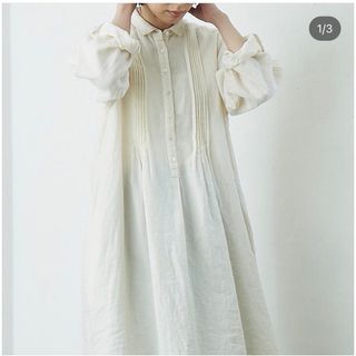 イクナ(ikkuna)のikkuna pin-tucked shirts dress(ロングワンピース/マキシワンピース)