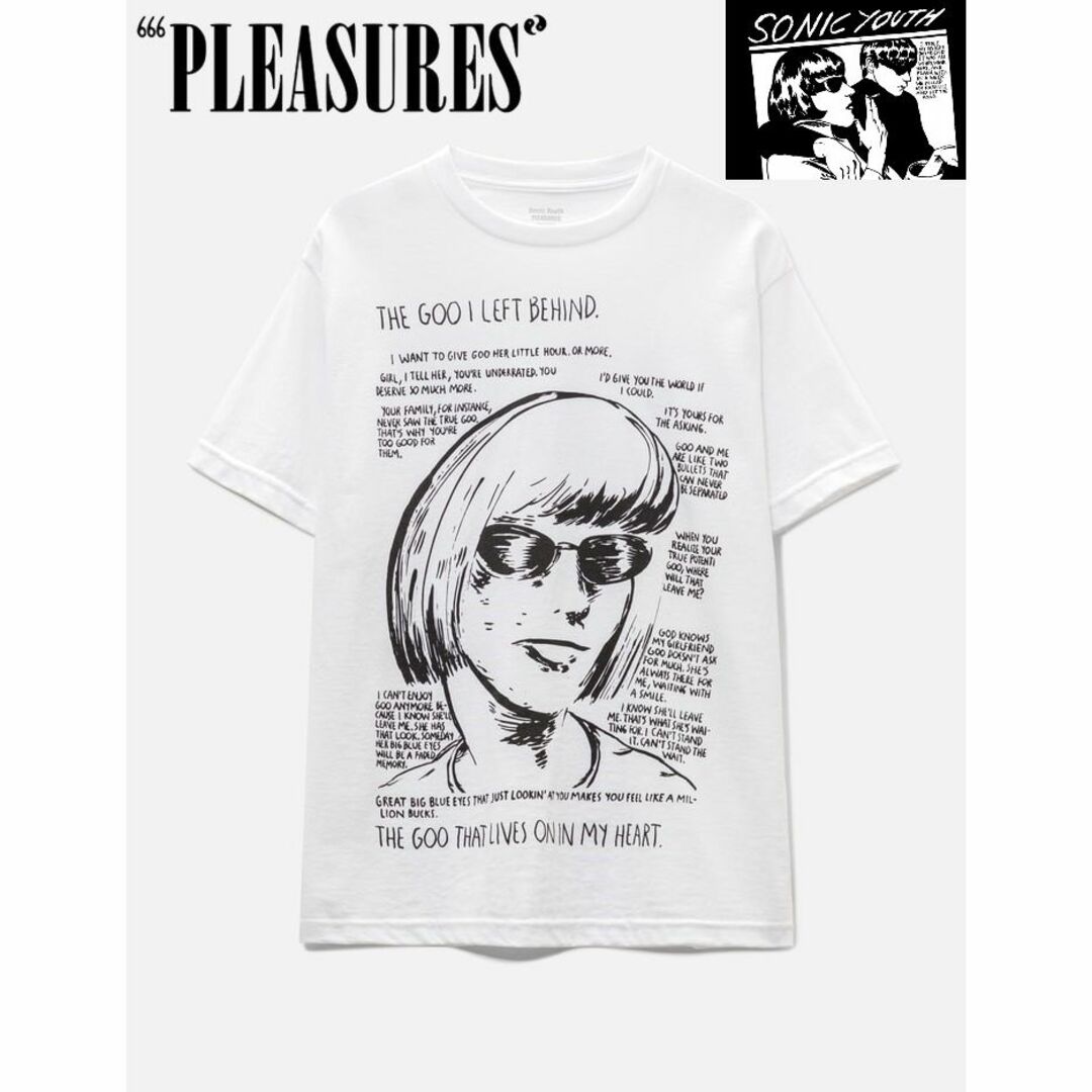 PLEASURES × SONIC YOUTH THE GOO Tシャツ