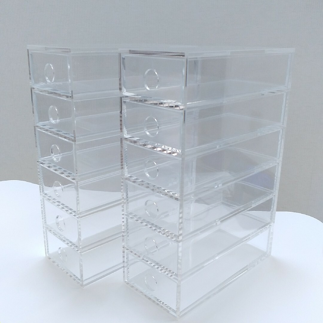 MUJI (無印良品) - 無印良品 アクリル小物収納(6段)2つセットの通販