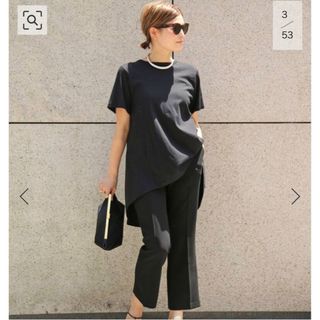 DEUXIEME CLASSE - Deuxieme Classe 【CELERI/セルリ】Flare Tee 黒の