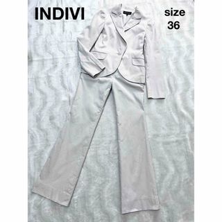 INDIVI - 美品！Sスーツ！インディヴィ イタリーツイードジャケット