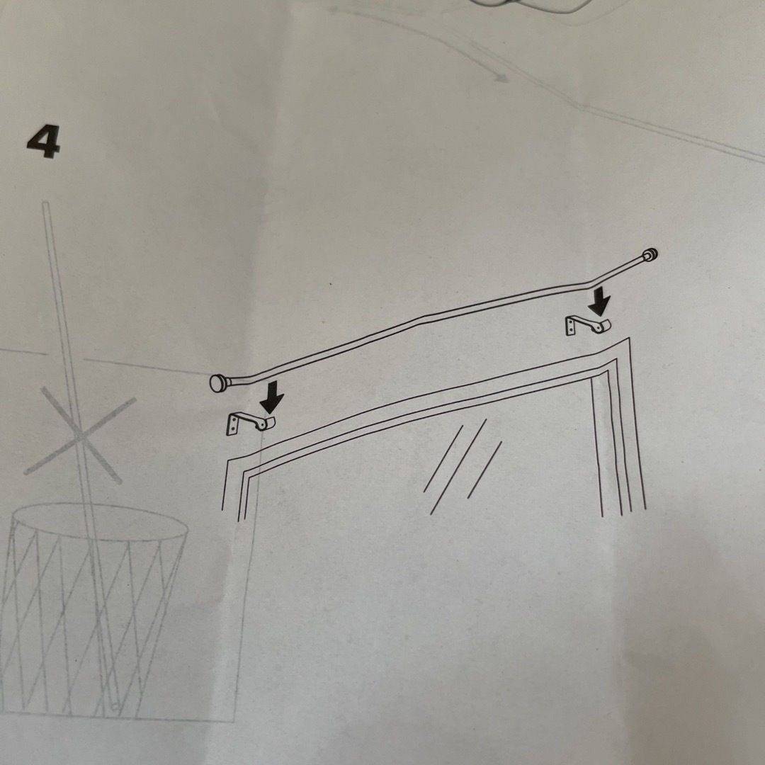 IKEA(イケア)の新品　IKEA カーテンポールフック　no.6 インテリア/住まい/日用品のカーテン/ブラインド(その他)の商品写真