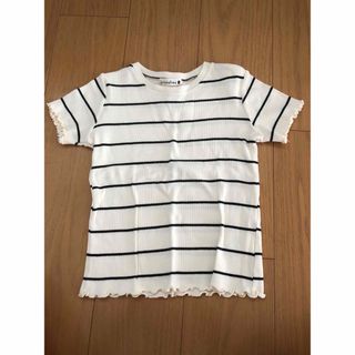 ブランシェス(Branshes)の美品♬ ブランシェス　ボーダー　カットソー  120(Tシャツ/カットソー)