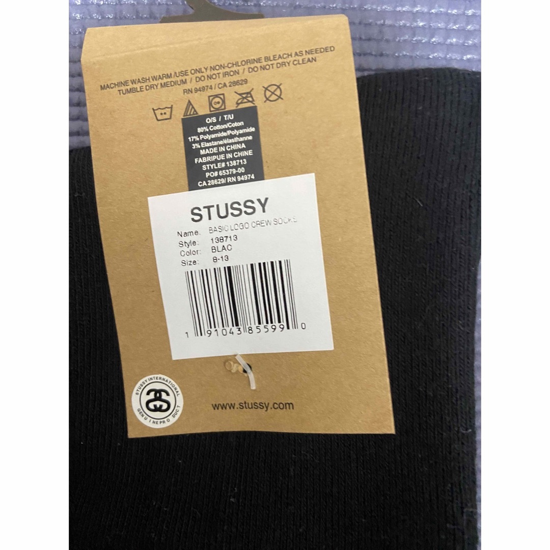 STUSSY ステューシー STUSSY ソックス メンズ Basic Logo 1足の通販 by Aya8012's shop｜ステューシー ならラクマ