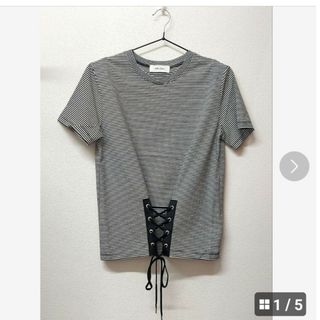 ミラオーウェン(Mila Owen)の【新品】ミラオーウェン　ボーダーTシャツ(カットソー(半袖/袖なし))