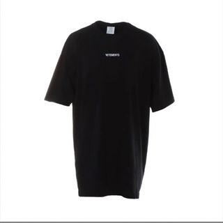 ヴェトモン  23AW  UE54TR280B BLACK X-LARGE刺繍Tシャツ  メンズ XS