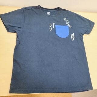 グラニフ(Design Tshirts Store graniph)のグラニフ graniph ポケット付き半袖Tシャツ S ネイビー(Tシャツ(半袖/袖なし))