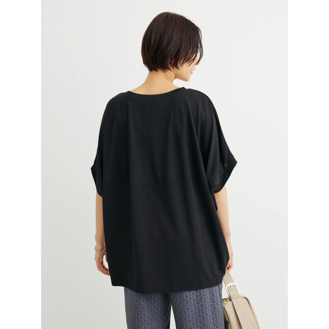 chocol raffine robe(ショコラフィネローブ)のchocol raffine robe 接触冷感半袖コクーンゆるプルオーバー レディースのトップス(Tシャツ(半袖/袖なし))の商品写真