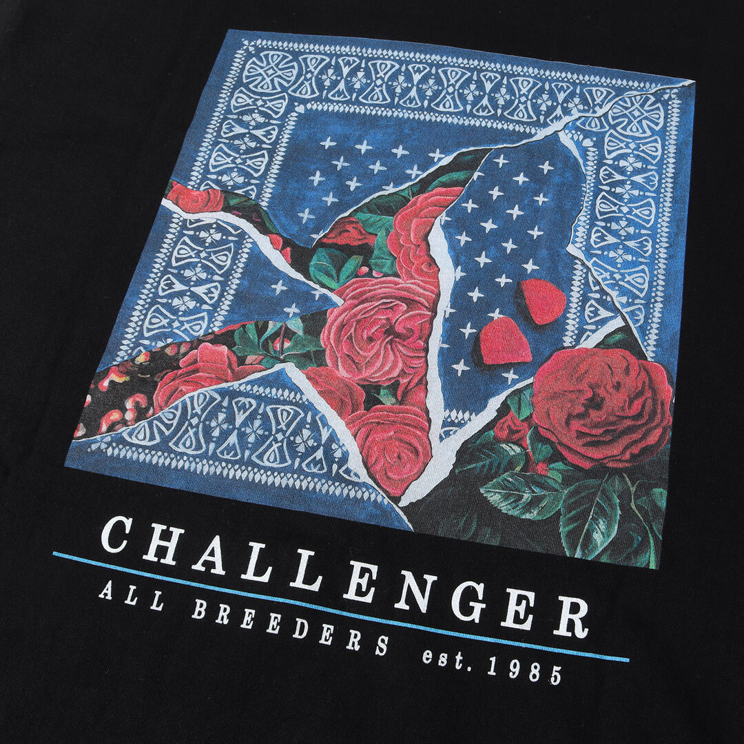 Tシャツ/カットソー(半袖/袖なし)XXL CHALLENGER ROSE BANDANA TEE