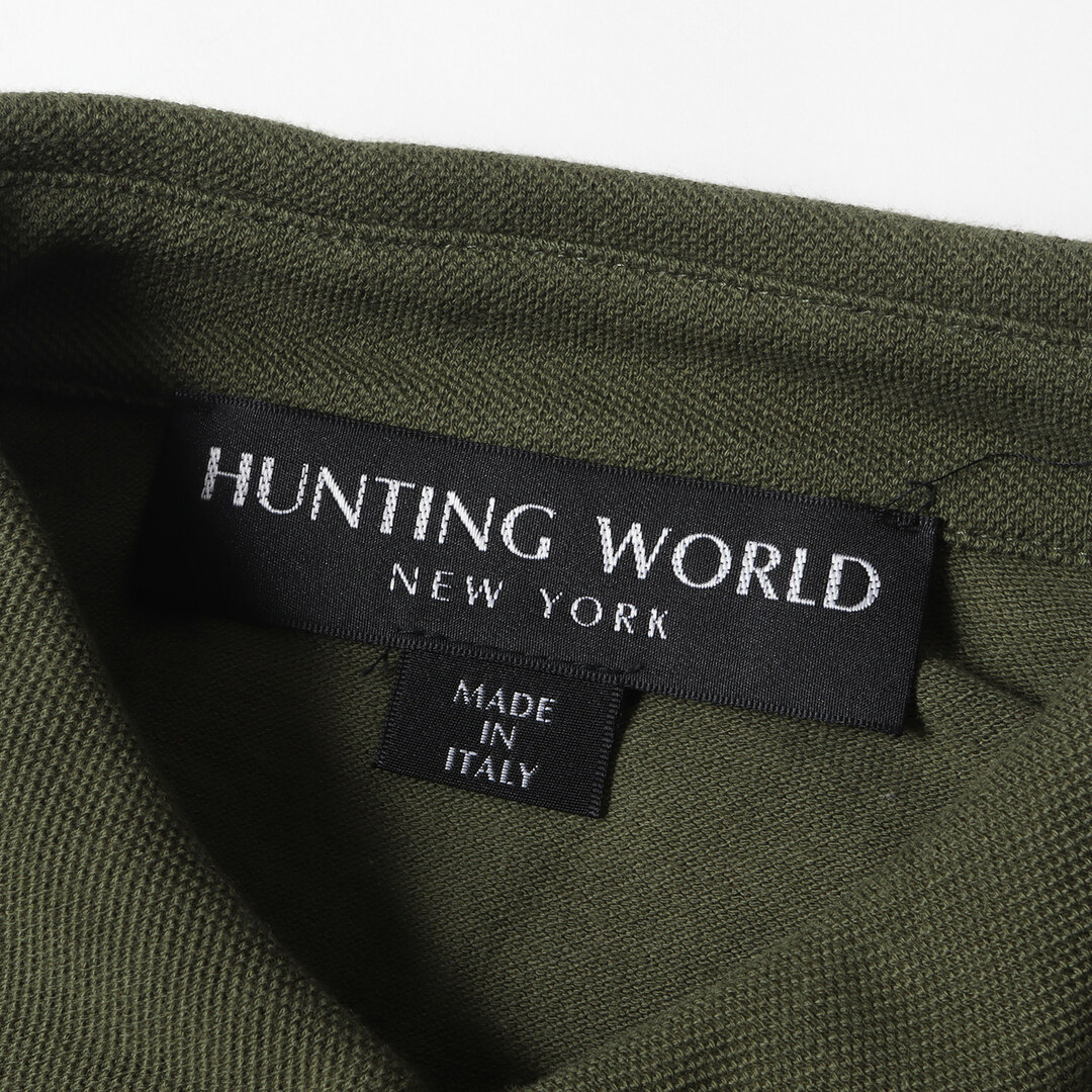 HUNTING WORLD ポケット付き tシャツ カーキ 厚手