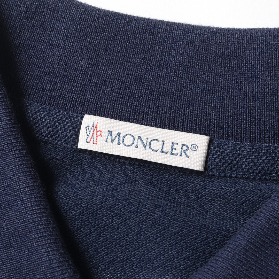 MONCLER(モンクレール)のMONCLER モンクレール ポロシャツ サイズ:S ワンポイント アイコンロゴワッペン 半袖 鹿の子 (MAGLIA POLO MANICA CORTA C10918318800 84556) / カノコ 17SS ネイビー 紺 カットソー トップス ブランド【メンズ】【中古】 メンズのトップス(ポロシャツ)の商品写真