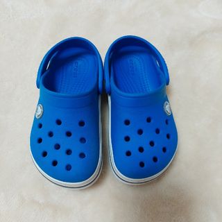 クロックス(crocs)のクロックス　キッズ　16.5cm　青色 C9(サンダル)