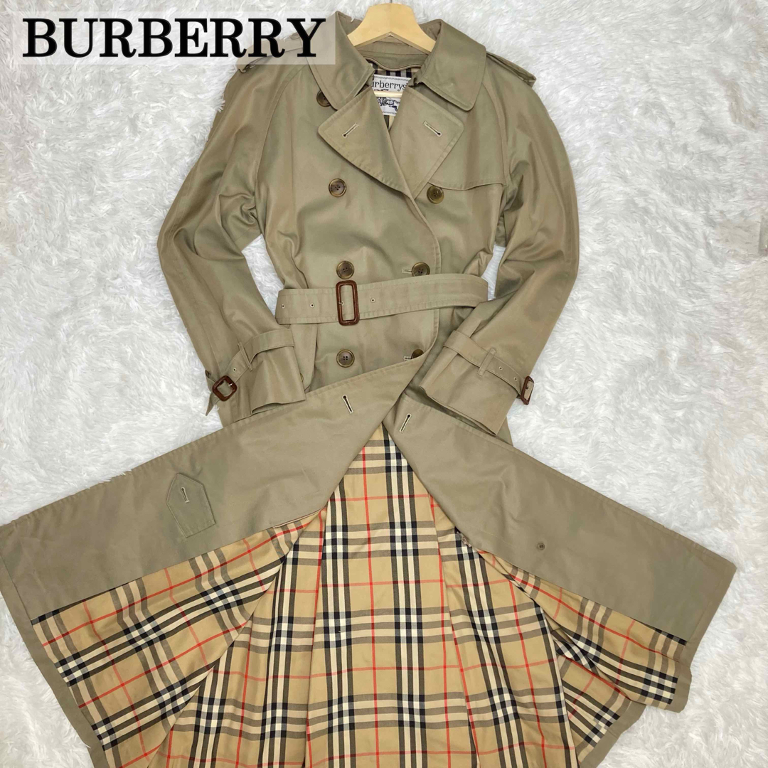 BURBERRY - BURBERRY トレンチコート L相当 ロング ノバチェック ...