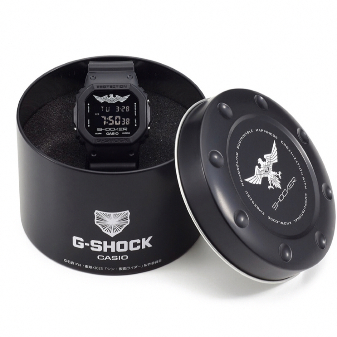 G-SHOCK(ジーショック)の『シン・仮面ライダー』G-SHOCK DW-5600 SHOCKERモデル　 メンズの時計(腕時計(デジタル))の商品写真