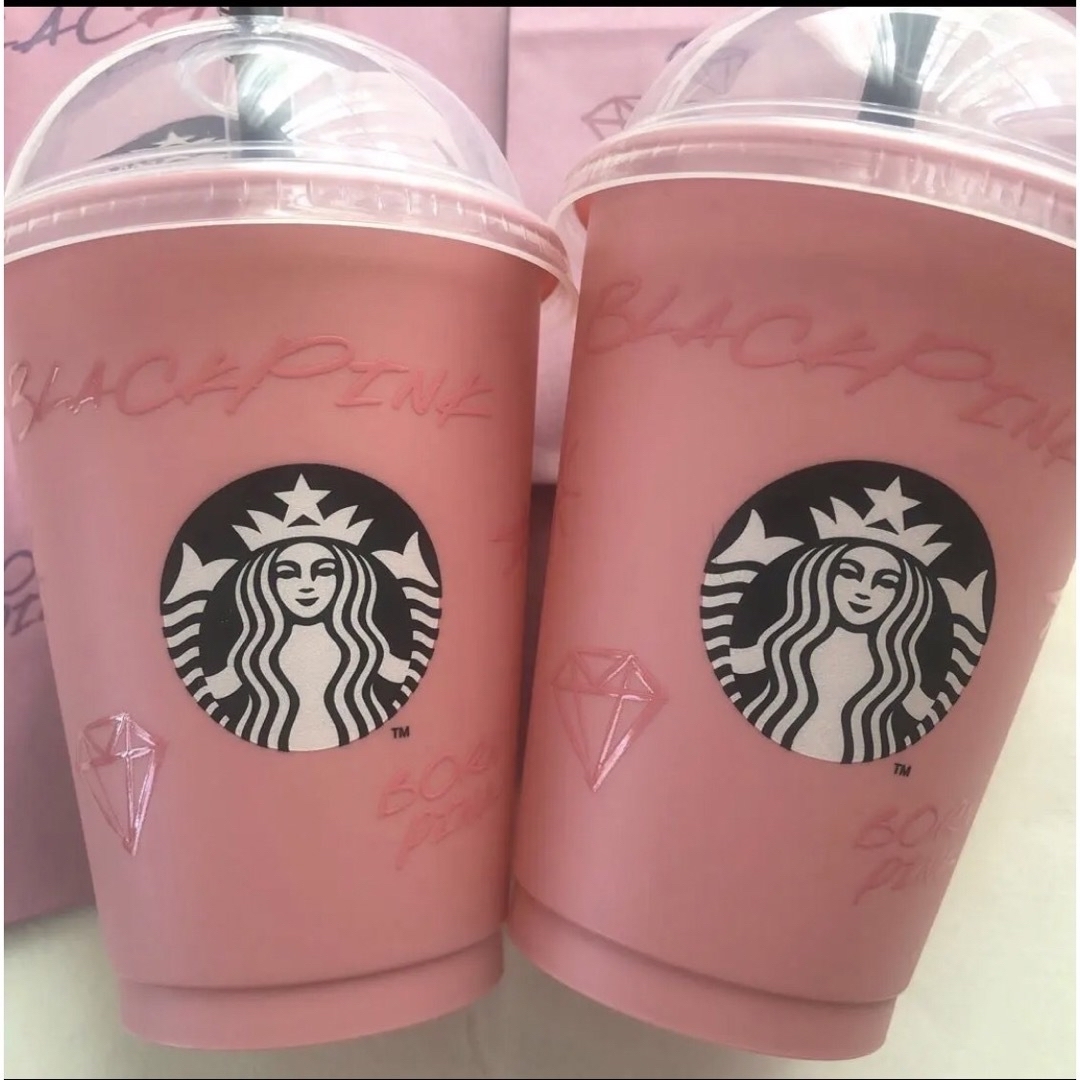 Starbucks Coffee(スターバックスコーヒー)の【BLACKPINK×STARBACKS 】リユーザブルカップ 海外限定 スタバ エンタメ/ホビーのタレントグッズ(女性タレント)の商品写真