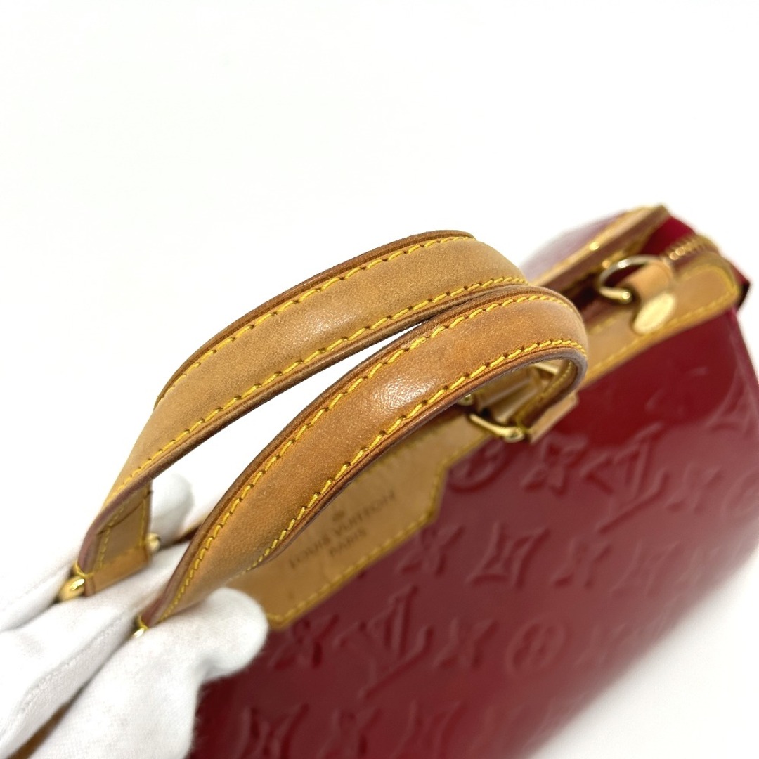 ルイ ヴィトン デエス PM ハンドバッグ モノグラム ヴェルニ レザー ベージュプードル ゴールド 金 M91760 LOUIS VUITTON（美品）