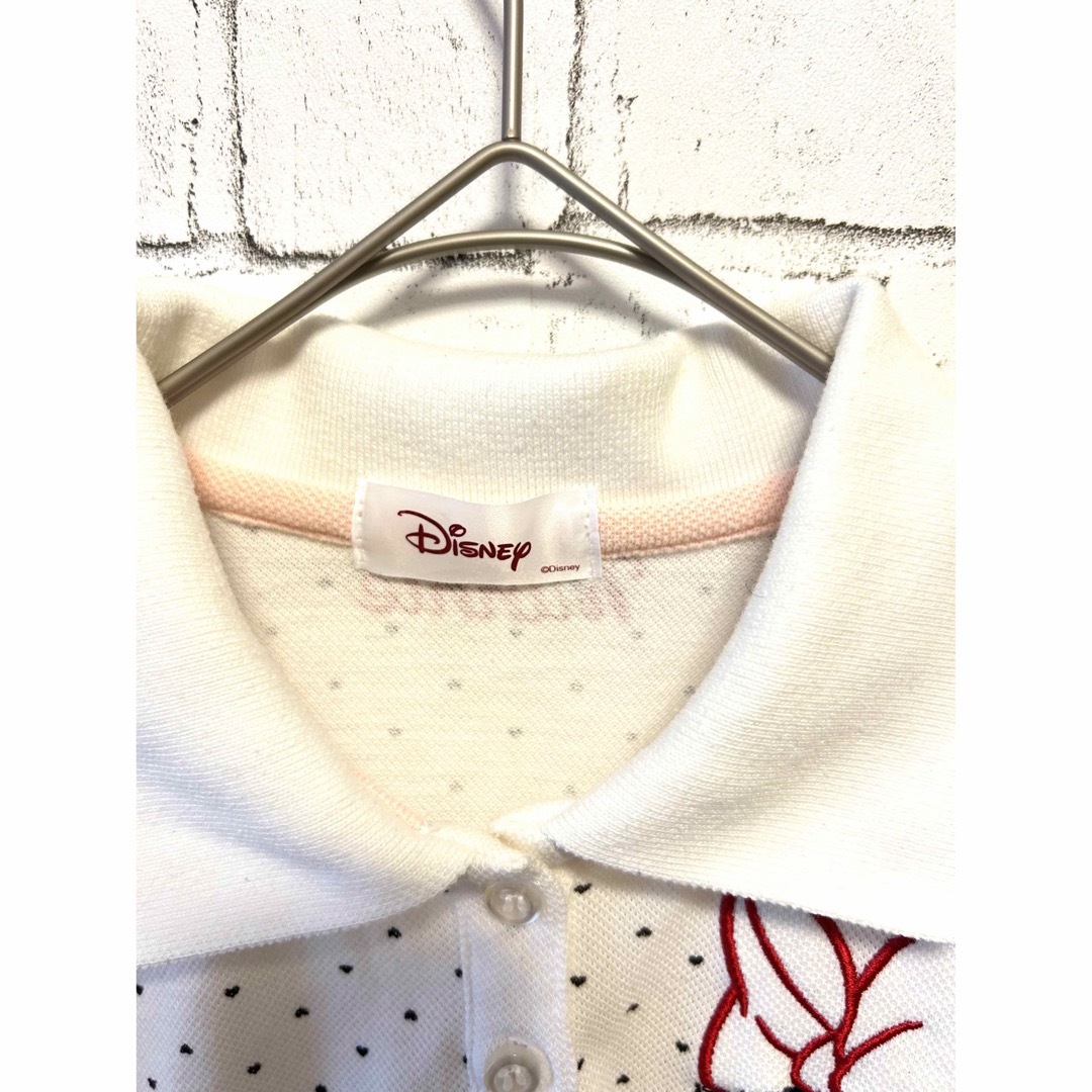 Disney(ディズニー)のミニーちゃん　ポロシャツ　レディースMサイズ レディースのトップス(ポロシャツ)の商品写真