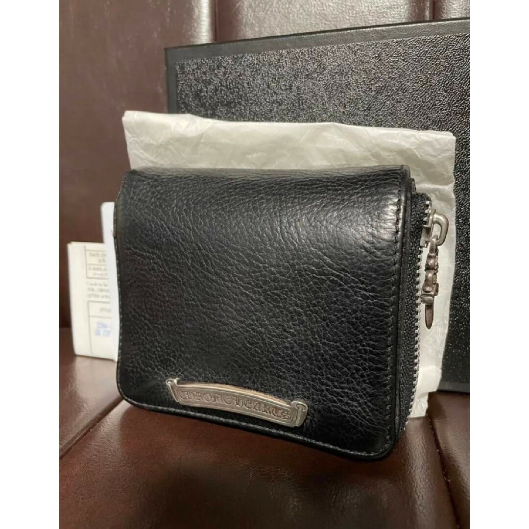 折り財布chrome hearts SQUARE zip wallet 財布