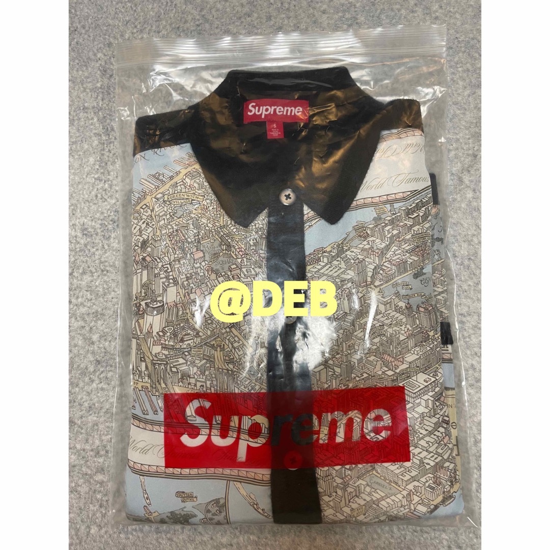 Supreme Silk Map Cardigan Black Mサイズ